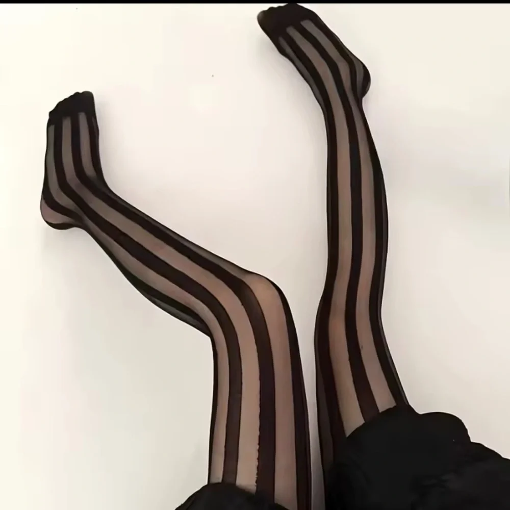 New! Vintage Striped Stockings Tights